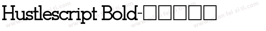 Hustlescript Bold字体转换